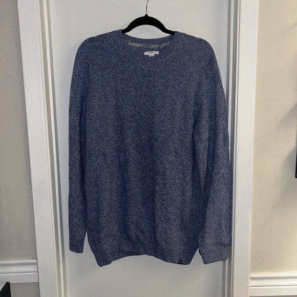 BRAX Rick Light Blue Crew Neck Merino Wool Long Sleeve Pullover Sweater Size XL - Picture 2 of 9